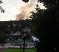 Ексклузивно в БЛИЦ! Голям пожар до стадион "Берое" преди мача на Стоичков (ВИДЕО и СНИМКИ)