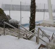 Снеговалеж провали тренировката на Реал 