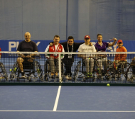 Националите по тенис в колички с демонстрация по време на София Оупън (СНИМКИ)