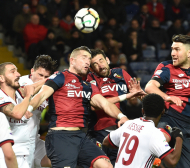 Дженоа с Гълъбинов отстъпи на Милан след гол в 94-ата минута