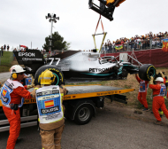 Прекъснаха тренировката във Формула 1 заради инцидент (ВИДЕО)