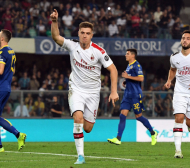 Мъчна победа с гол от дузпа за Милан ВИДЕО
