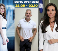 Йордан Йовчев и две лица на NOVA в отбора от посланици на Sofia Open 2022