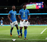 Бразилия удари Англия на "Уембли" в дебюта на новия селекционер ВИДЕО