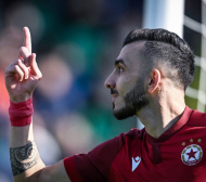 Нападател на ЦСКА с юбилеен гол