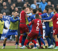 Вижте грозното меле между играчите на Левски и ЦСКА Видео