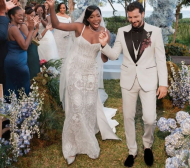 Четирикратна олимпийска шампионка се омъжи втори път за три месеца Снимки