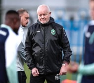 Треньорът на Лудогорец и Сашо Димитров гледаха Левски