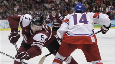 Чехия разби Латвия на хокей