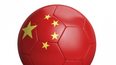 Китай залива Европа с млади футболисти