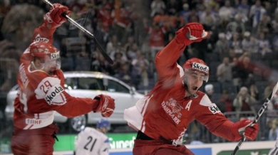 Дания изненада Финландия на Световното по хокей на лед