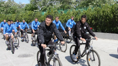 Черноморец с двучасова тренировка на велосипеди
