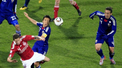 Дания - Япония 1:3, мачът по минути