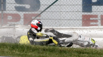 Катастрофа прекъсна Гран При на Германия в Мото GP