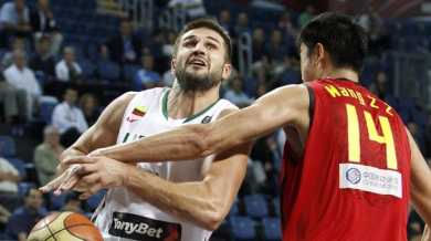 Литва би Китай на Световното по баскетбол