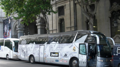 Нападнаха автобуса на Реал (Мадрид)