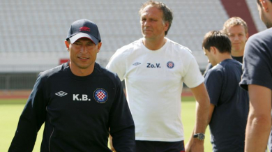 Балъков бяга с футболистите на Хайдук на първата тренировка (СНИМКИ)