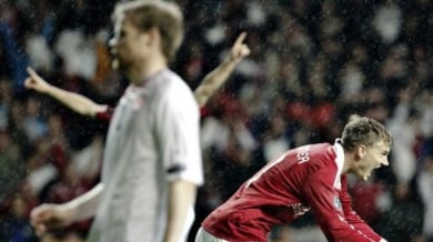 Отпратен от Арсенал герой за Дания в дербито с Норвегия