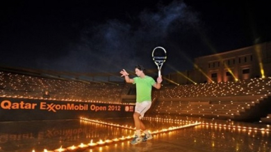 Федерер и Надал играха тенис на свещи (ВИДЕО)