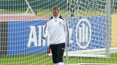 Швайнщайгер на линия за старта на Евро 2012