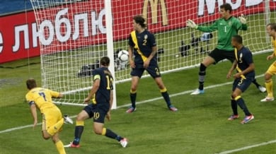 Украйна - Швеция 2:1, мачът по минути