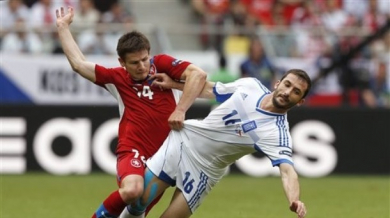 Гърция - Чехия 1:2, мачът по минути