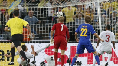 Съдия призна: Украйна вкара гол на Англия