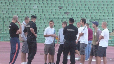 Тренировка и тежка охрана за “Левски” в Сараево