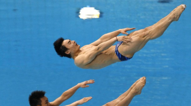 Китайска титла в синхронните скокове от 3-метров трамплин