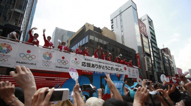 500 000 поздравиха японските медалисти от Лондон