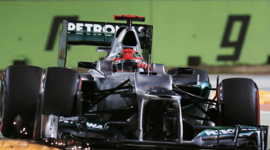 Шумахер наказан с 10 места за Гран при на Япония