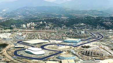 Строежът на пистата в Сочи върви по график