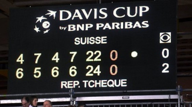 Зрелище в Женева стана най-дългият мач в историята на Купа &quot;Дейвис&quot; 