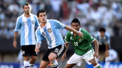 Халф на Аржентина аут срещу Боливия