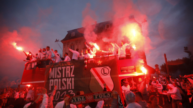 96 арестувани на шампионските празненства във Варшава