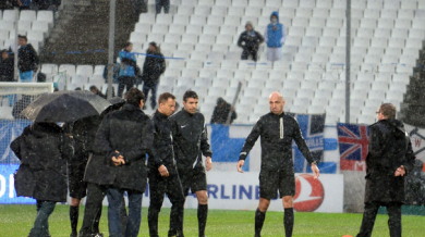 Дъжд отложи мача на Марсилия