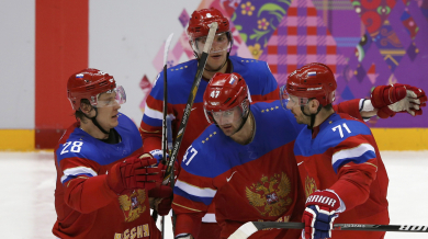 Путин изгледа трудна победа на руските хокеисти