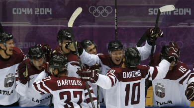Латвия изхвърли Швейцария от хокейния турнир