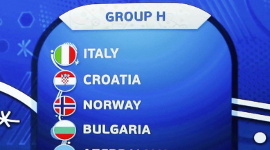 България с Италия, Хърватия, Норвегия, Малта и Азербайджан към Евро 2016