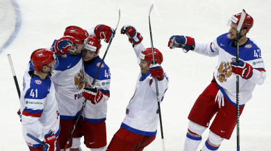 Русия стартира с 5:0 на Световното по хокей на лед