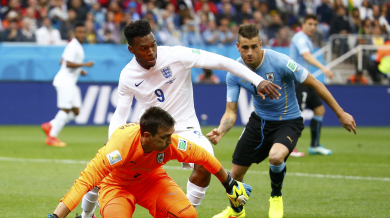 Уругвай - Англия 2:1, срещата по минути
