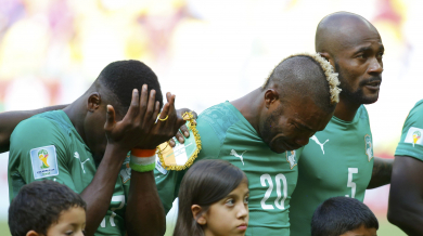 Грешникът от Кот д&#039;Ивоар загубил баща си преди мача с Колумбия