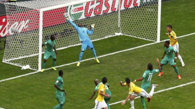 Колумбия - Кот д`Ивоар 2:1, мачът по минути