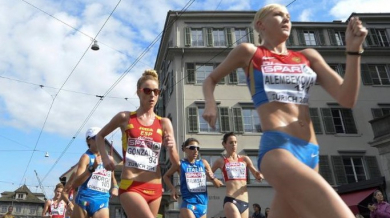 Рускиня европейска шампионка на 20 км спортно ходене