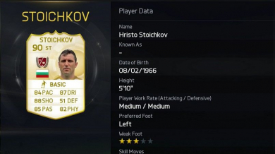 Стоичков попадна сред 15-те легенди в официалната игра на ФИФА