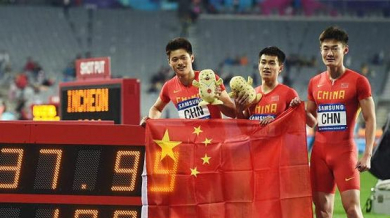 Щафетата на Китай свали под 38 секунди на 4 по 100 метра