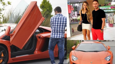 Футболист брои почти милион евро за кола на жена си