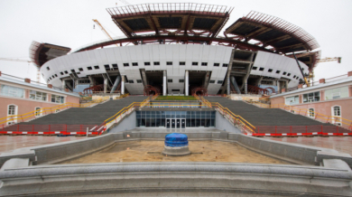 Новият стадион на Зенит готов на 60 процента