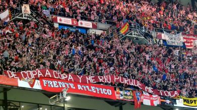 Атлетико (Мадрид) няма да пуска най-крайните си фенове на стадиона