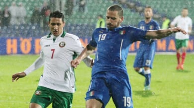България - Италия 2:2, евроквалификацията по минути